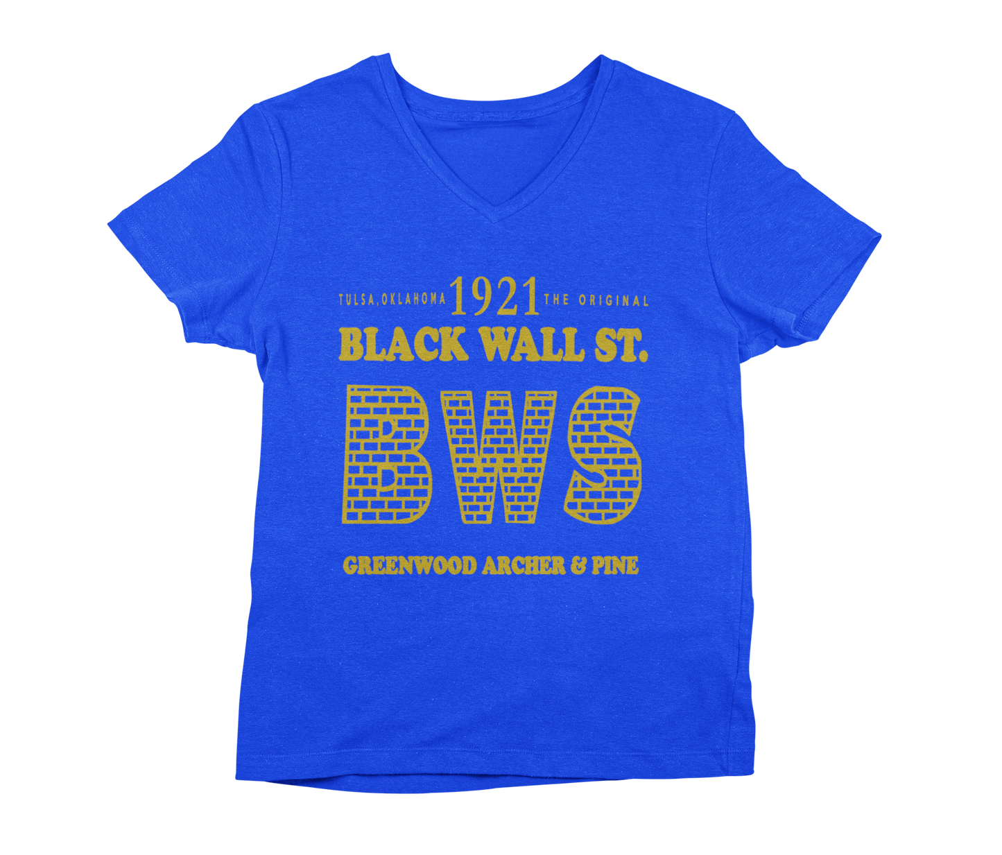 1921 Black Wall Street V Neck