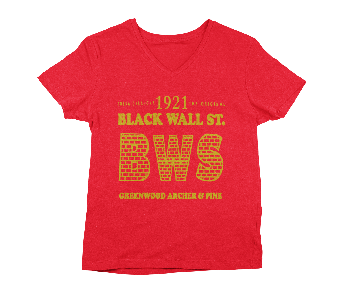 1921 Black Wall Street V Neck