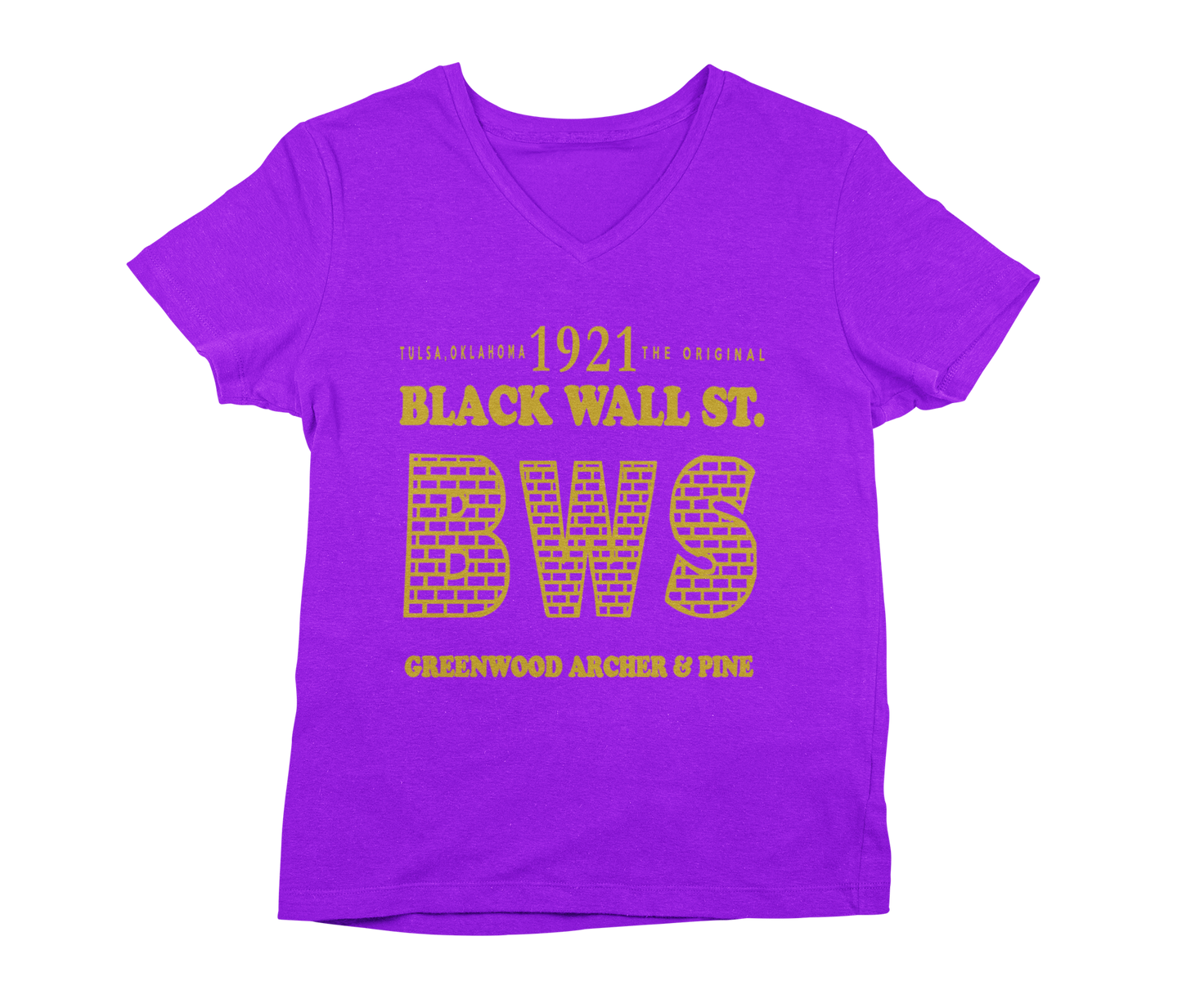 1921 Black Wall Street V Neck
