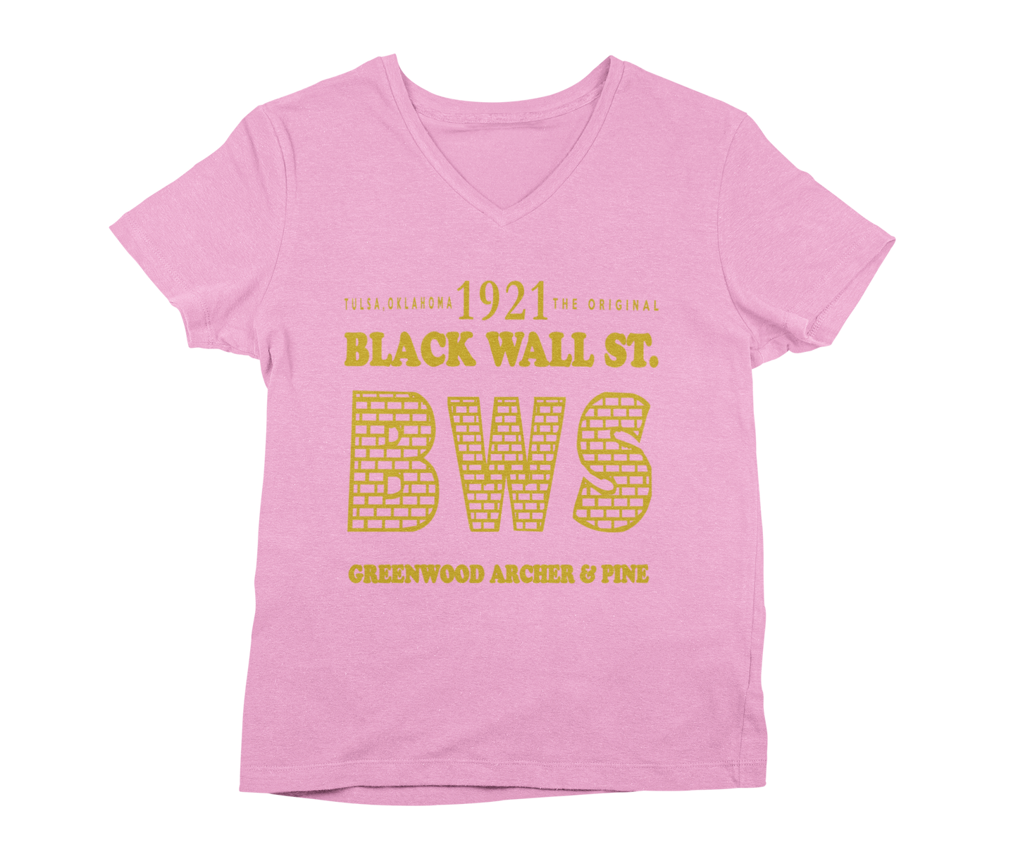 1921 Black Wall Street V Neck