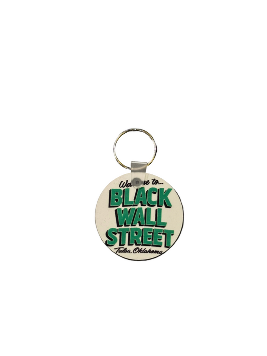 Black Wall Street Logo Keychain