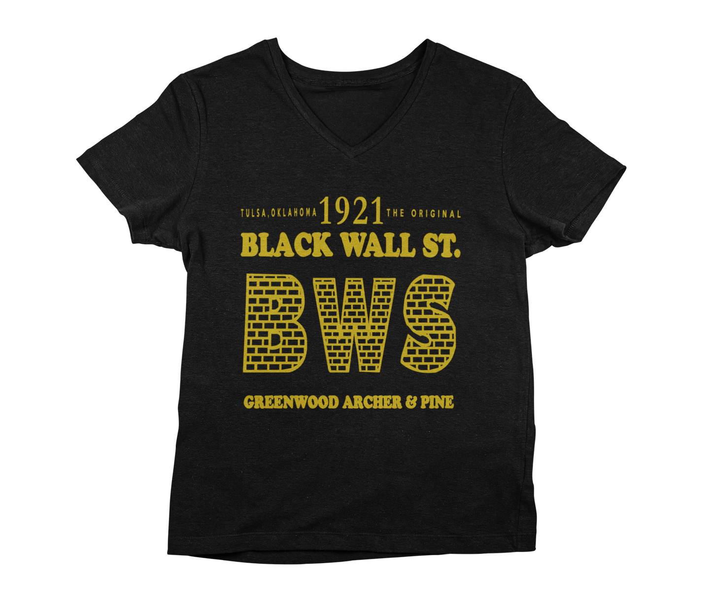 1921 Black Wall Street V Neck