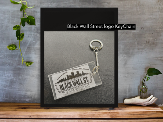 Black Wall Street Logo Keychain