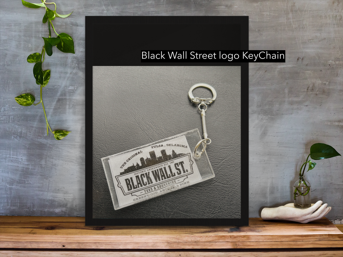 Black Wall Street Logo Keychain Black Wall Street Tees & Souvenirs